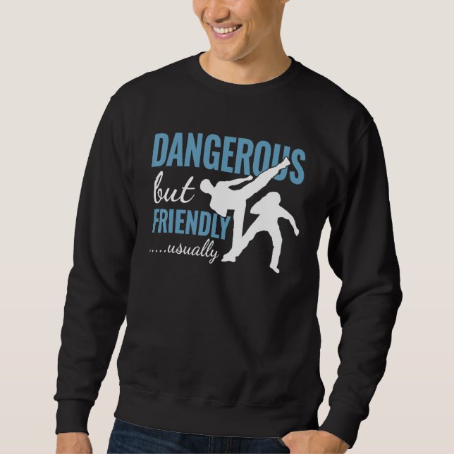 Tae-Kwon-Do funny Korean Fighting Tae Kwon Do Taek Sweatshirt (Front)