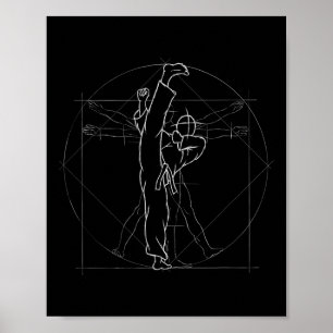 Tae Kwon Do Hoodie Kickboxing Kung Fu Mma High Kic Poster
