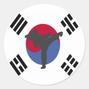 Tae Kwon Do Kicker female Stickers