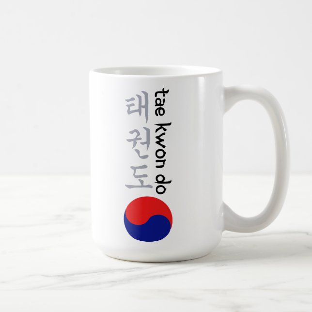 Tae Kwon Do Korean Calligraphy & Symbol Coffee Mug (Right)