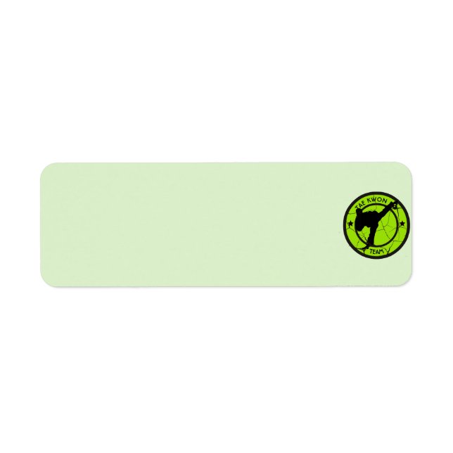 Tae Kwon Do Return Address Label (Front)