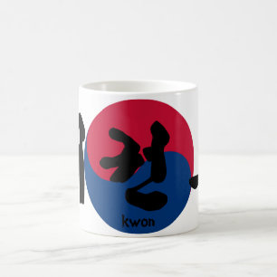 Tae Kwon Do with Flag Coffee Mug