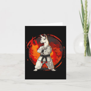 Taekwondo Alpaca Martial Arts Judo Kickboxing Card