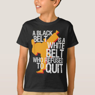 Taekwondo and Karate Black Belt Martial Art Studen T-Shirt