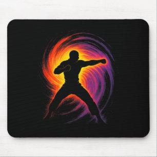 Taekwondo Art - Korean Martial Arts Kick Mouse Pad