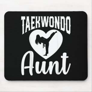 Taekwondo Aunt - Martial Arts Lover Aunt Mouse Pad