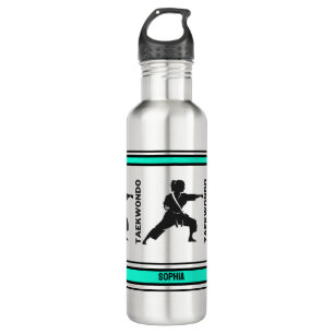 Taekwondo Birthday Gift, Taekwondo Girl Player 710 Ml Water Bottle