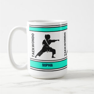 Taekwondo Birthday Gift, Taekwondo Girl Player Coffee Mug