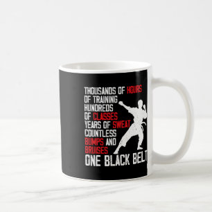 Taekwondo Black Belt Funny Karate Judo Martial Art Coffee Mug