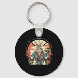 Taekwondo Bunny Rabbit Kickboxing Jiu-Jitsu Kung Key Ring