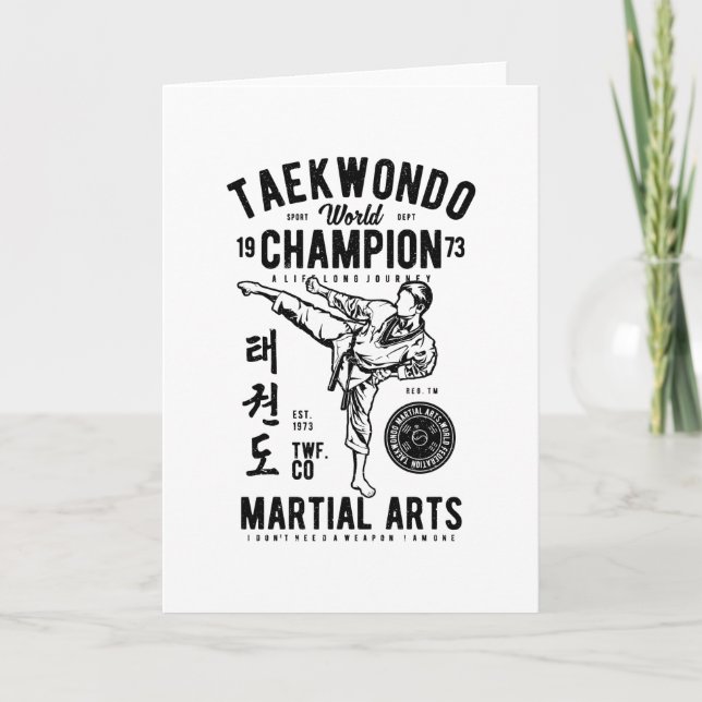 Taekwondo Card (Front)