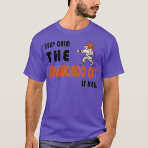Taekwondo Cat Design T-Shirt