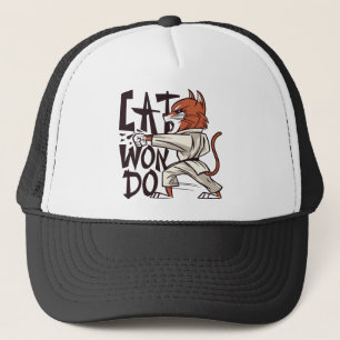 Taekwondo Cat Trucker Hat