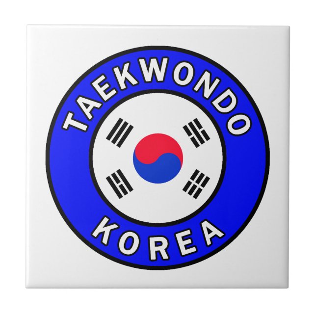 Taekwondo Ceramic Tile (Front)
