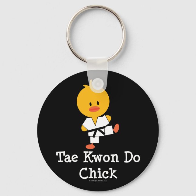 Taekwondo Chick Keychain (Front)