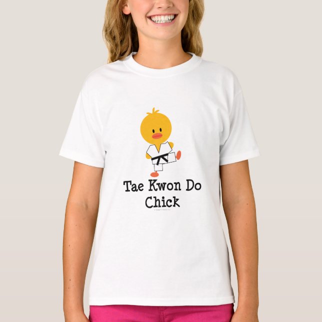 Taekwondo Chick Kids T-shirt (Front)