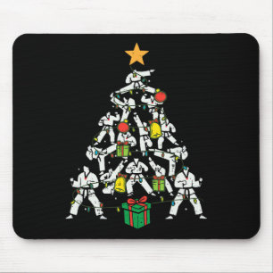 Taekwondo Christmas Tree Xmas Martial Arts Karate  Mouse Pad