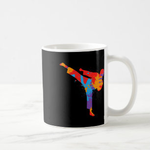 Taekwondo Colourful Martial Arts Kids Men Boys Kar Coffee Mug