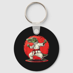 Taekwondo Crocodile Kickboxing Animal Jiu-Jitsu Key Ring