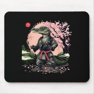 Taekwondo Crocodile Kickboxing Animal Jiu-Jitsu Mouse Pad