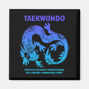 Taekwondo Dragon Martial Arts MMA Teen Boys Girls Magnet