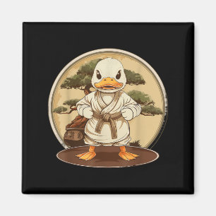 Taekwondo Duck Bonsai Tree Karate Duck Mma Martial Magnet