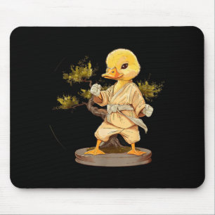 Taekwondo Duck Bonsai Tree Martial Arts Karate Mouse Pad