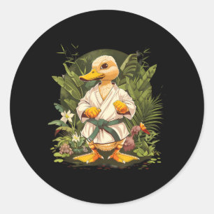 Taekwondo Duck Judo Duck Duck Lover Martial Arts Classic Round Sticker