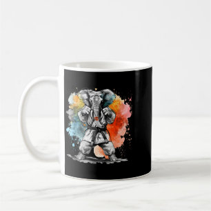 Taekwondo Elephant Kickboxing Animall Jiu-Jitsu Coffee Mug