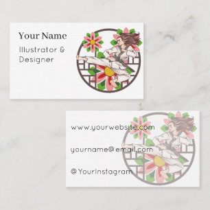 Taekwondo Flight - Dynamism and Passion Business Card