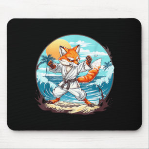 Taekwondo Fox Kickboxing Animall Jiu-Jitsu Kung Fu Mouse Pad