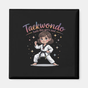 Taekwondo Fuels This Girl's Soul Black Belt Tae Kw Magnet