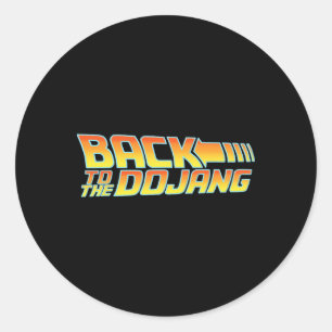 Taekwondo Funny Martial Arts And Vintage Karate Classic Round Sticker