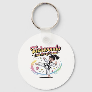 Taekwondo Girl Black Belt Tae Kwon Do Fuels This G Key Ring