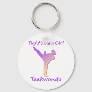 Taekwondo Girl Key Ring