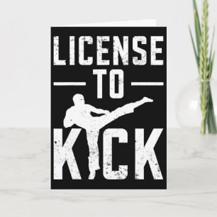 Taekwondo Girls Kids Karate Martial Arts Card