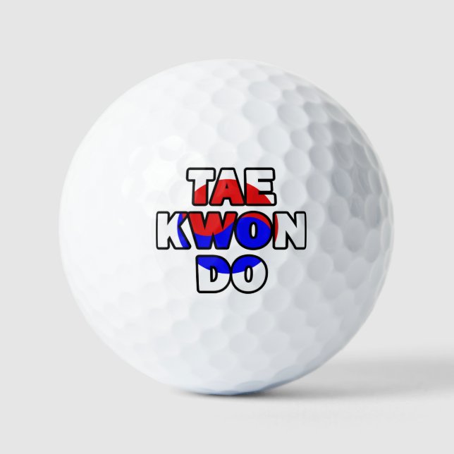 Taekwondo Golf Balls (Front)