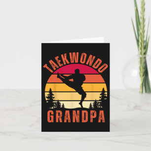 Taekwondo Grandpa Grandparents Fathers Day Card