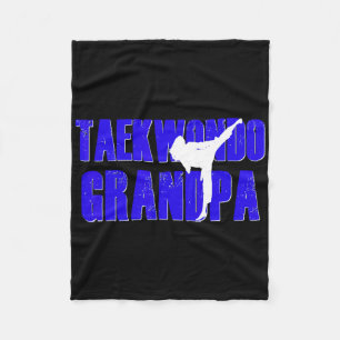 Taekwondo Grandpa Papa Shirt Tae Kwon Do Girl Gran Fleece Blanket