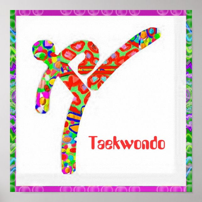 TAEKWONDO - Hobby, Exercise, Sports Poster (Front)