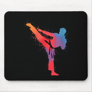 Taekwondo Karate Martial Arts Colourful Mouse Pad