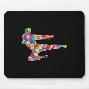 Taekwondo Kick Martial Arts Boy Men Kids Karate  Mouse Pad