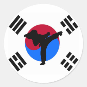Taekwondo Kicker Stickers