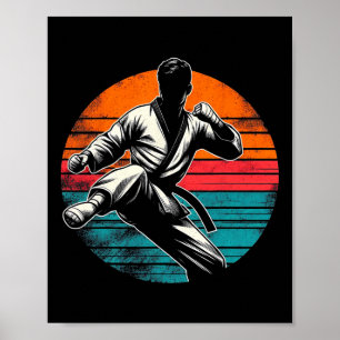 Taekwondo Korean Martial Tees Gifts For Kids Adult Poster