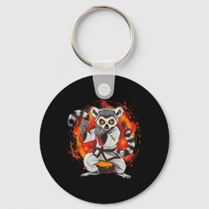 Taekwondo Lemur Kickboxing Animall Jiu-Jitsu Kung Key Ring