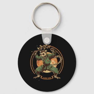 Taekwondo Lemur Kickboxing Animall Jiu-Jitsu Kung Key Ring