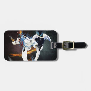 taekwondo luggage tag