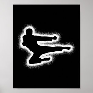 Taekwondo Martial Arts Boys Kids Men Karate  Poster