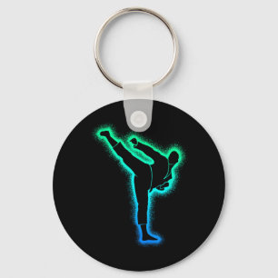 Taekwondo Martial Arts Dad Men Boys Karate Key Ring