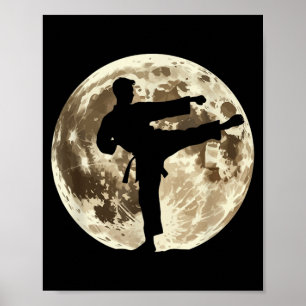 Taekwondo Martial Arts Kids Men Boys Karate Poster
